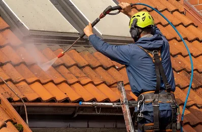 Démoussage et hydrofuge de toiture à Sauvat